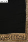 Beige Lace Georgette Semi Stitched Salwar Suit With Dupatta