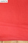 Red Net Georgette Semi Stitched Salwar Suit With Dupatta
