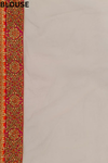 Tussar Net Embroidered Saree With Unstitched Blouse