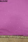 Mauve Chiffon Embroidered Saree With Unstitched Blouse