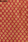 Maroon Tussar Georgette Net Embroidered Saree With Unstitched Blouse