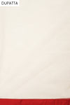 Off White Net Semi Stitched Salwar Suit With Dupatta