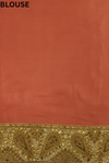 Gajari Chinon Net Embroidered Lehenga Saree With Unstitched Blouse