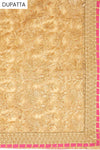 Gajari Crepe Unstitched Suit Salwar With Dupatta