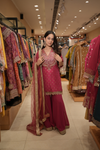 Rani Dolna Readymade Sharara Set With Net Dupatta (Ft:-Muskan Sharma)