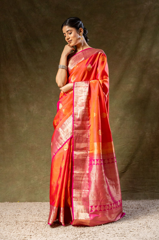 South Indian Silk Woven Zari Saree