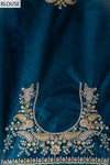 Pista Banarasi Silk Saree With Unstitched Blouse