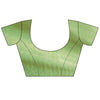 Mint Green Banarasi Silk Saree With Unstitched Blouse