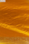 Mustard Banarasi Silk Saree With Unstitched Blouse