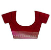 Maroon Banarasi Silk Saree With Unstitched Blouse