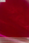 Maroon Banarasi Silk Saree With Unstitched Blouse