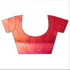 Coral Banarasi Silk Saree With Unstitched Blouse