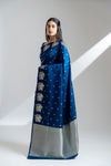 Peacock Banarasi Silk Saree With Unstitched Blouse