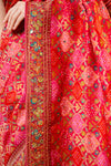 Rani Banarasi Silk Saree With Unstitched Blouse
