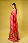 Rani Banarasi Silk Saree With Unstitched Blouse