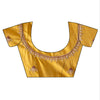 Lemon Gold Banarasi Silk Saree With Unstitched Blouse