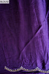 Purple Organza Embroidered Saree With Unstitched Blouse
