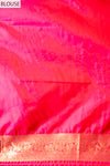Rani Banarasi Silk Saree With Unstitched Blouse