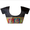Black Banarasi Silk Saree With Unstitched Blouse