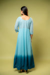 Sky blue Georgette Floor Length Readymade Suit With Georgette Dupatta