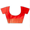 Red Banarasi Silk Saree With Unstitched Blouse