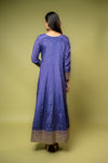 Purple Chinon Floor Length Readymade Suit With Chinon Dupatta