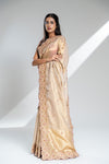Tussar Banarasi Silk Saree With Unstitched Blouse