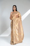 Tussar Banarasi Silk Saree With Unstitched Blouse