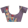 Mauve Banarasi Silk Saree With Unstitched Blouse