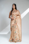 Tussar Banarasi Silk Saree With Unstitched Blouse