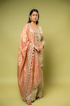 Tussar Shimmer Readymade Sharara Set With Shimmer Dupatta