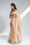 Tussar Banarasi Silk Saree With Unstitched Blouse