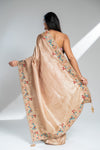 Tussar Banarasi Silk Saree With Unstitched Blouse