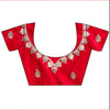 Rani Khaddi Georgette Embroidered Saree With Unstitched Blouse