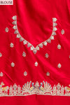 Rani Khaddi Georgette Embroidered Saree With Unstitched Blouse