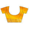 Mustard Banarasi Silk Saree With Unstitched Blouse