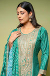 Rama Chinon Readymade Sharara Set With Chinon Dupatta