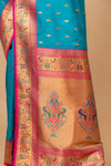 Effortless Glamour Rama Banarasi Silk With Unstitched Blouse