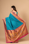 Effortless Glamour Rama Banarasi Silk With Unstitched Blouse