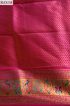 Effortless Glamour Rama Banarasi Silk With Unstitched Blouse