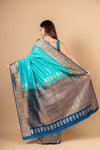 Royal Heritage Tea-green Banarasi Silk Saree With Unstitched Blouse