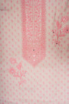 Tussar Pink Cotton Unstitched Salwar Suit With Cotton Dupatta