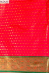 Timeless Elegance Rani Banarasi Silk Saree With Unstitched Blouse