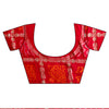 Rani Georgette Embroidered Saree With Unstitched Blouse