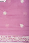 Mauve Cotton Unstitched Salwar Suit With Cotton Dupatta