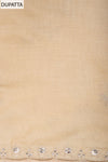 Mango Gold Cotton Unstitched Salwar Suit With Cotton Dupatta