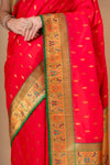 Timeless Elegance Rani Banarasi Silk Saree With Unstitched Blouse