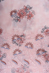 Peach Cotton Unstitched Salwar Suit With Cotton Dupatta