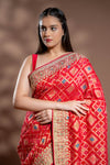 Rani Khaddi Georgette Embroidered Saree With Readymade Blouse