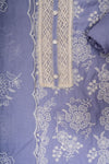 Mauve Cotton Unstitched Salwar Suit With Cotton Dupatta